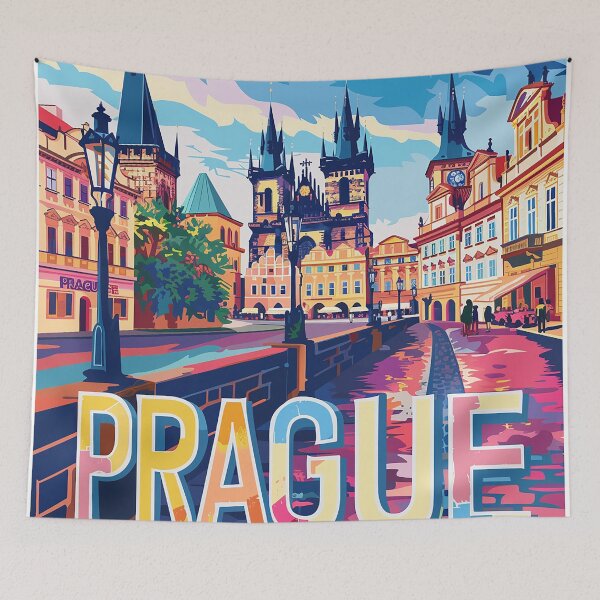 Item preview, Prague Print Prague Vector Art  designed and sold by nomiraclehere.