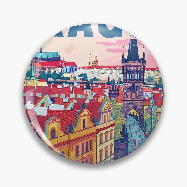 Item preview, Prague Print Prague Vector Art  designed and sold by nomiraclehere.
