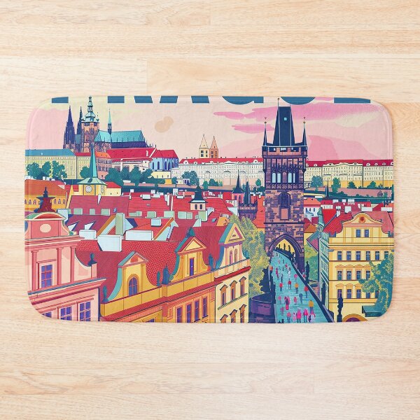 Item preview, Prague Print Prague Vector Art  designed and sold by nomiraclehere.