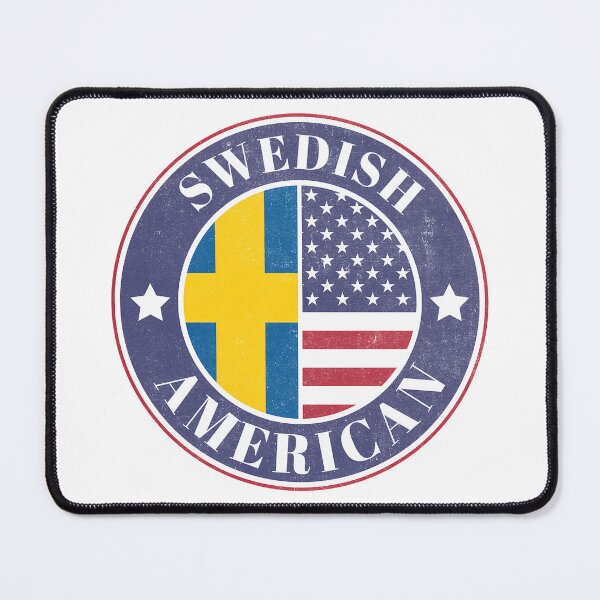 Item preview, Proud Swedish-American Badge - Sweden Flag designed and sold by chrisrivait.