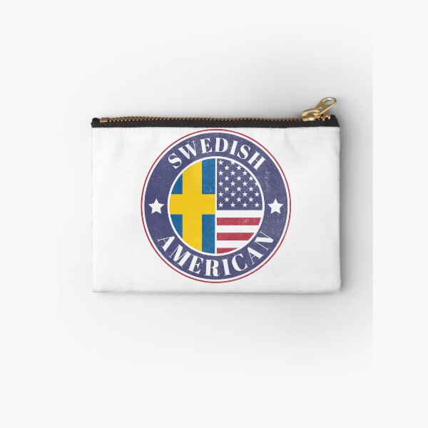 Item preview, Proud Swedish-American Badge - Sweden Flag designed and sold by chrisrivait.