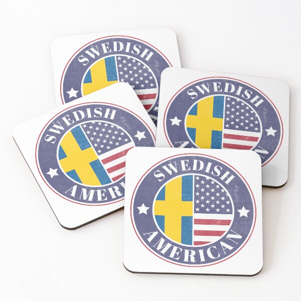 Item preview, Proud Swedish-American Badge - Sweden Flag designed and sold by chrisrivait.