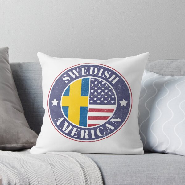 Item preview, Proud Swedish-American Badge - Sweden Flag designed and sold by chrisrivait.