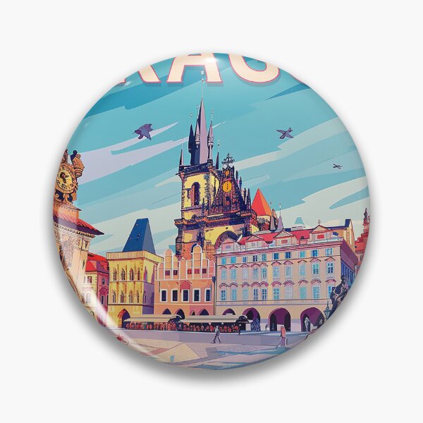 Item preview, Prague Print Prague Vector Art  designed and sold by nomiraclehere.