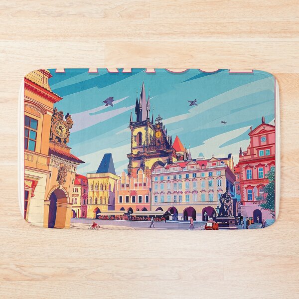 Item preview, Prague Print Prague Vector Art  designed and sold by nomiraclehere.