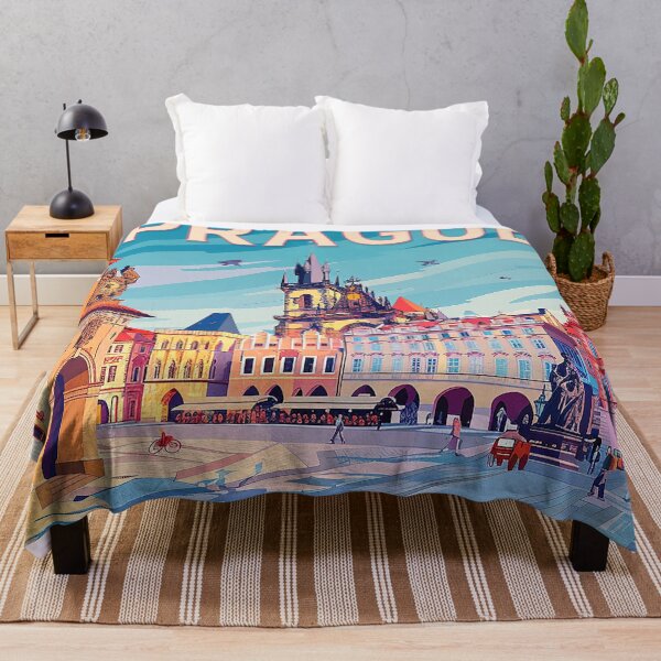 Item preview, Prague Print Prague Vector Art designed and sold by nomiraclehere.
