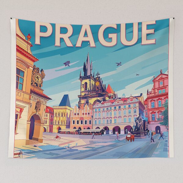Item preview, Prague Print Prague Vector Art  designed and sold by nomiraclehere.