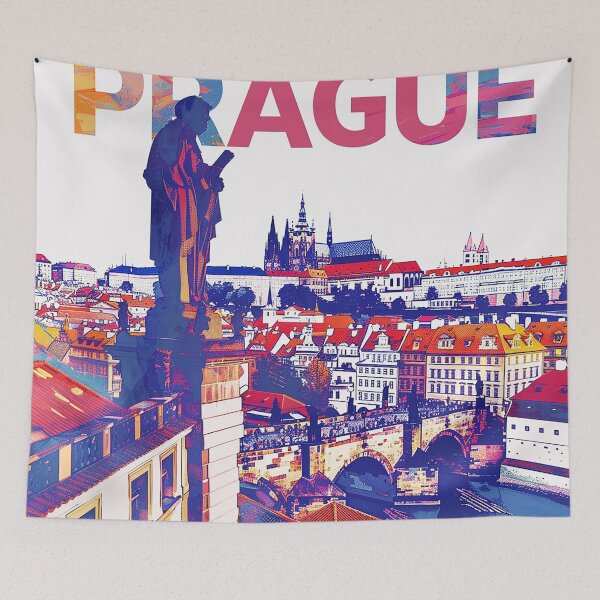 Item preview, Prague Print Prague Vector Art  designed and sold by nomiraclehere.
