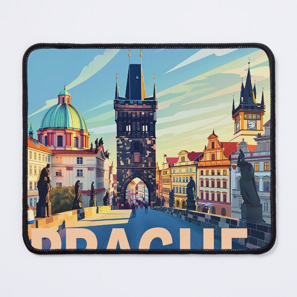 Item preview, Prague Print Prague Vector Art designed and sold by nomiraclehere.
