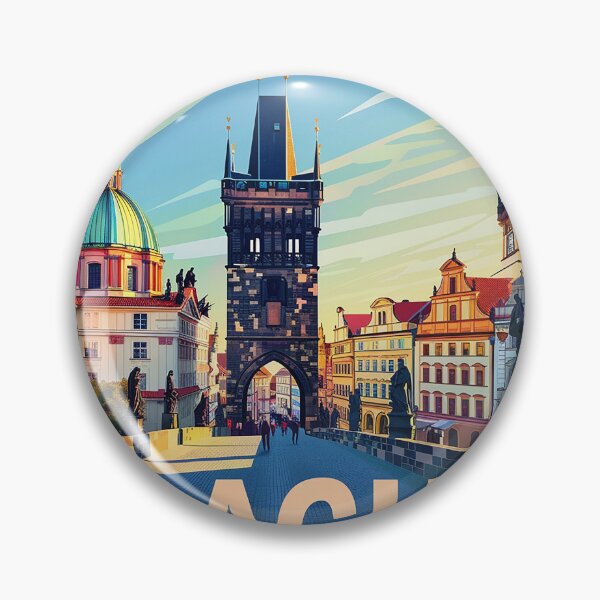 Item preview, Prague Print Prague Vector Art  designed and sold by nomiraclehere.
