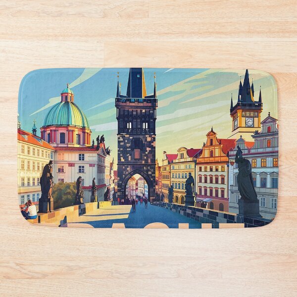 Item preview, Prague Print Prague Vector Art  designed and sold by nomiraclehere.