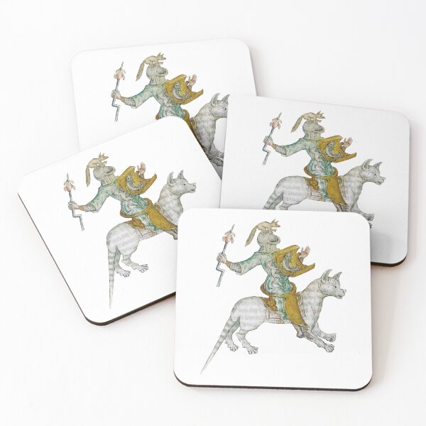 Item preview, Weird medieval knight riding a cat/donkey  designed and sold by elinaarbidane.
