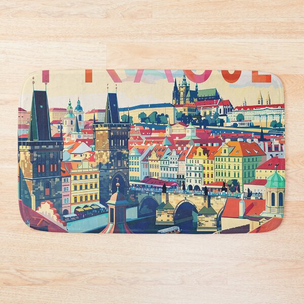 Item preview, Prague Print Prague Vector Art  designed and sold by nomiraclehere.