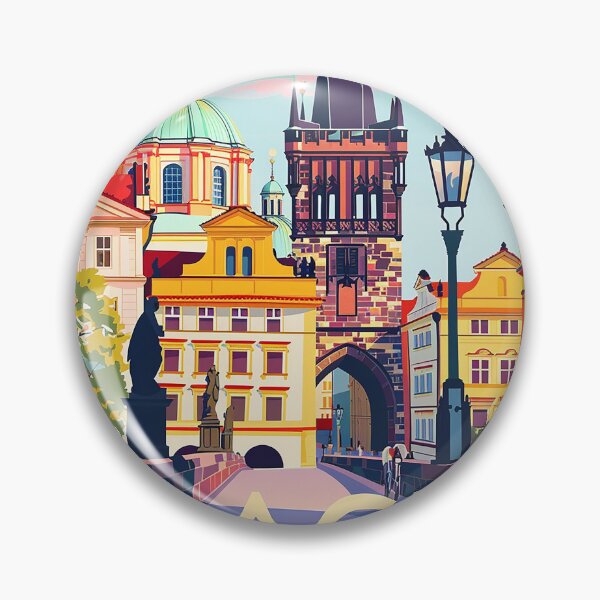 Item preview, Prague Print Prague Vector Art  designed and sold by nomiraclehere.