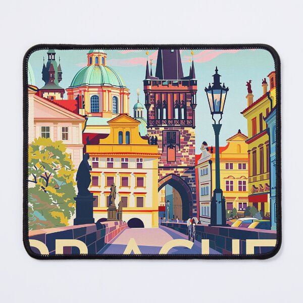 Item preview, Prague Print Prague Vector Art  designed and sold by nomiraclehere.