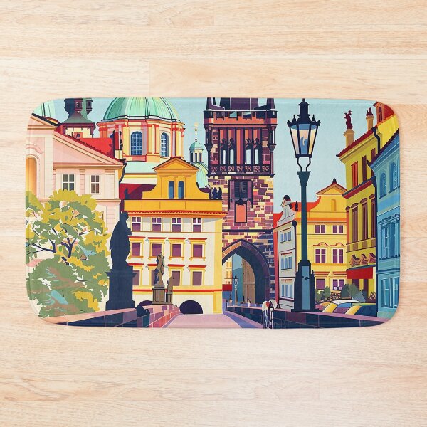 Item preview, Prague Print Prague Vector Art  designed and sold by nomiraclehere.