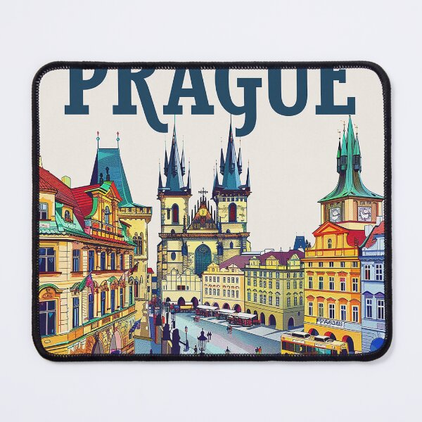 Item preview, Prague Print Prague Vector Art designed and sold by nomiraclehere.