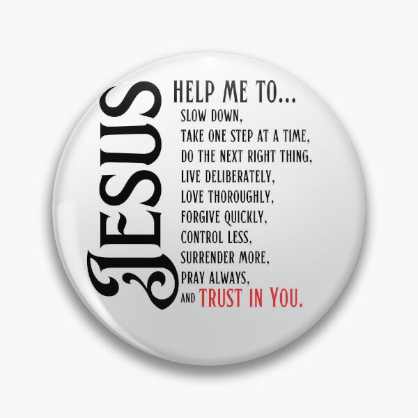 Item preview, Jesus Help Me Trust in You Prayer - Red2 designed and sold by RoseTreeGifts.