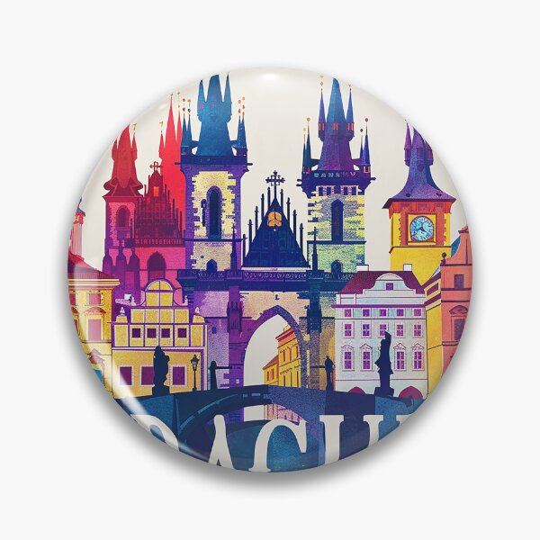 Item preview, Prague Print Prague Vector Art  designed and sold by nomiraclehere.