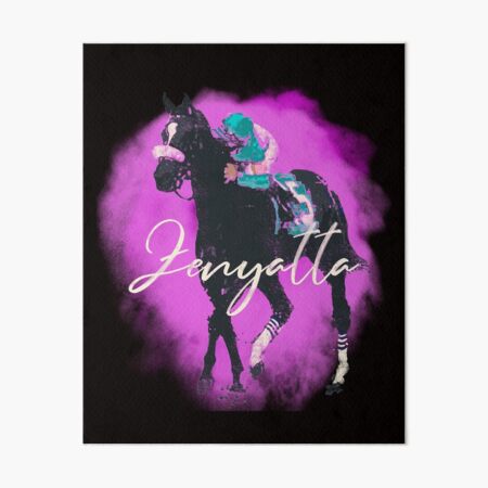 Item preview, Zenyatta - Famous Racehorse white lettering designed and sold by Ginny Luttrell.