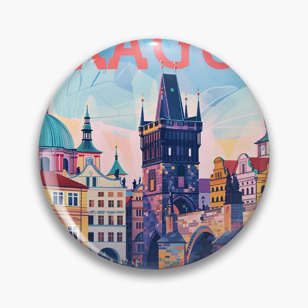 Item preview, Prague Print Prague Vector Art  designed and sold by nomiraclehere.