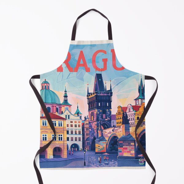 Item preview, Prague Print Prague Vector Art designed and sold by nomiraclehere.