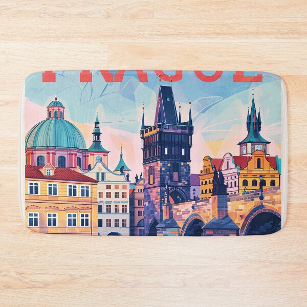 Item preview, Prague Print Prague Vector Art  designed and sold by nomiraclehere.