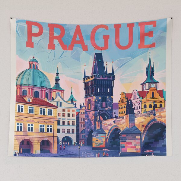 Item preview, Prague Print Prague Vector Art  designed and sold by nomiraclehere.