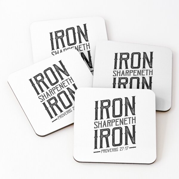 Item preview, Iron Sharpeneth Iron, Proverbs 27:17 King James Bible Scripture designed and sold by Angela Dow.