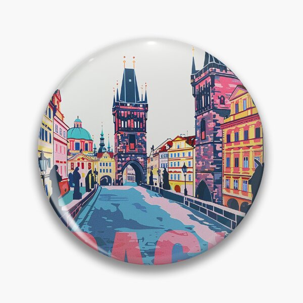 Item preview, Prague Print Prague Vector Art  designed and sold by nomiraclehere.