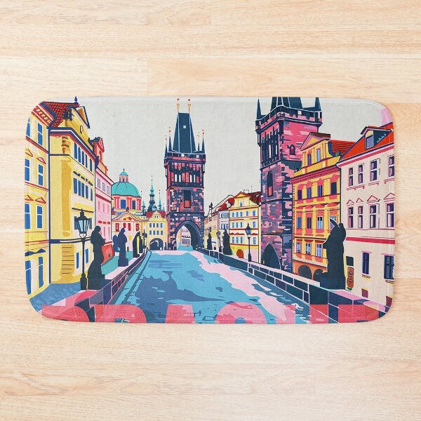 Item preview, Prague Print Prague Vector Art  designed and sold by nomiraclehere.
