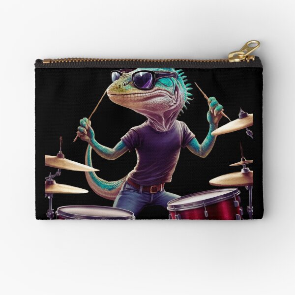 Item preview, Lizard playing drums designed and sold by JAGA-ALIME.