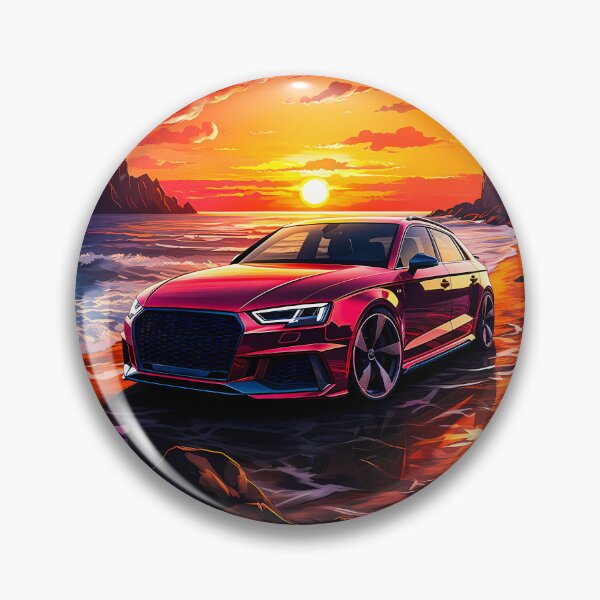 Item preview, Red Audi RS4 Avant at Sunset Beach designed and sold by RevUpDesign.