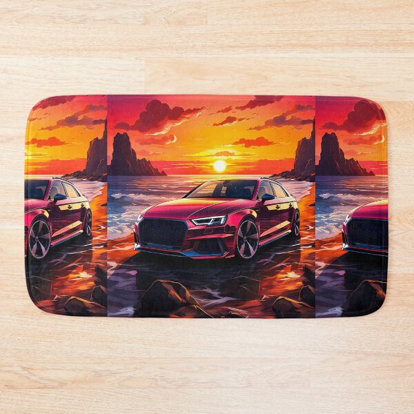 Item preview, Red Audi RS4 Avant at Sunset Beach designed and sold by RevUpDesign.