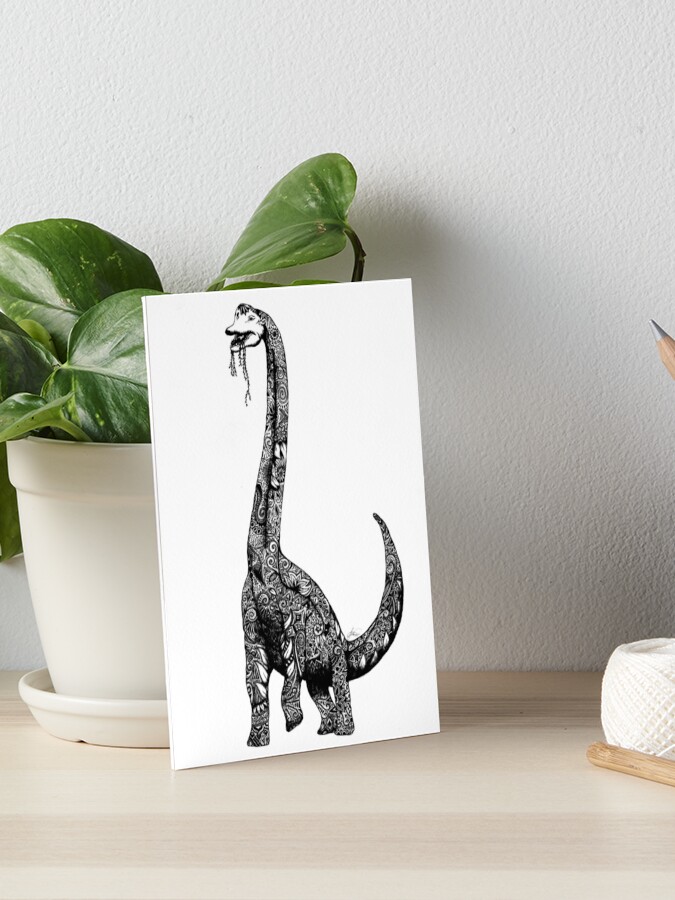 Cute Dino Art Board Print for Sale by hocapontas