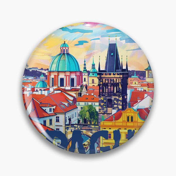 Item preview, Prague Print Prague Vector Art  designed and sold by nomiraclehere.