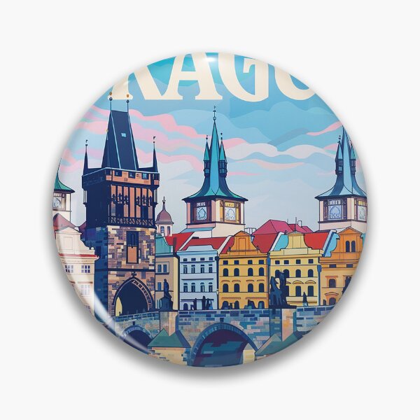 Item preview, Prague Print Prague Vector Art  designed and sold by nomiraclehere.