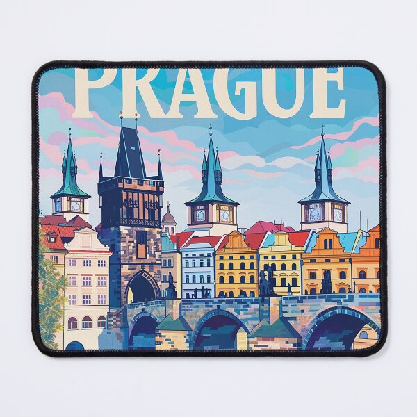 Item preview, Prague Print Prague Vector Art designed and sold by nomiraclehere.