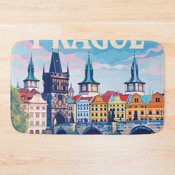 Item preview, Prague Print Prague Vector Art  designed and sold by nomiraclehere.