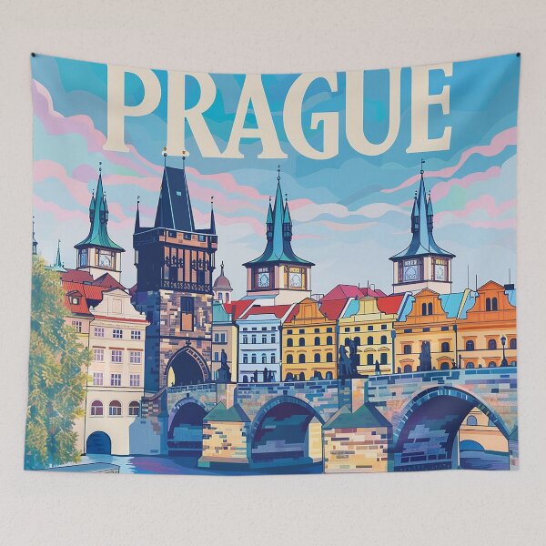 Item preview, Prague Print Prague Vector Art  designed and sold by nomiraclehere.