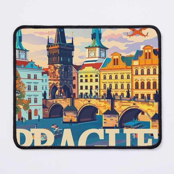 Item preview, Prague Print Prague Vector Art  designed and sold by nomiraclehere.