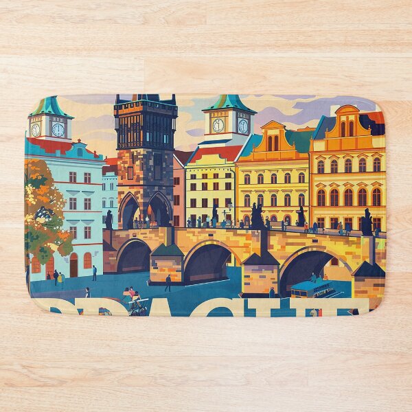 Item preview, Prague Print Prague Vector Art  designed and sold by nomiraclehere.