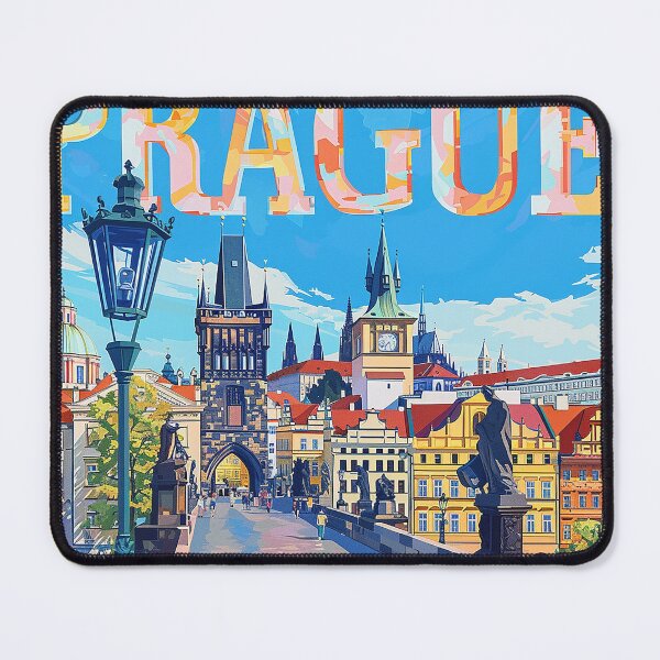 Item preview, Prague Print Prague Vector Art designed and sold by nomiraclehere.