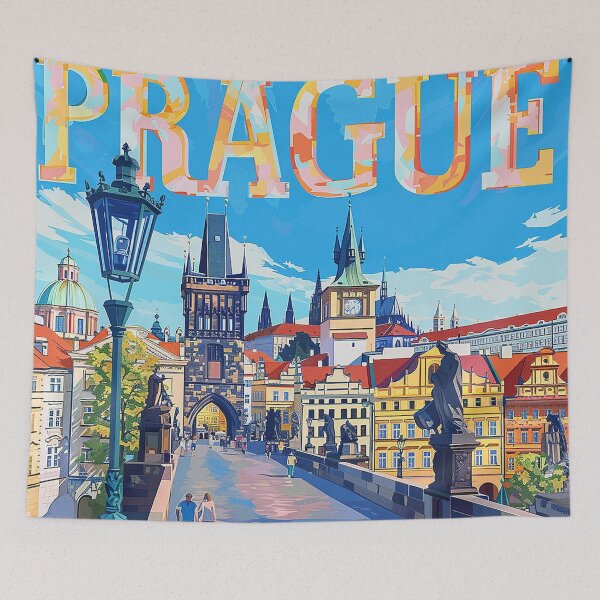 Item preview, Prague Print Prague Vector Art  designed and sold by nomiraclehere.