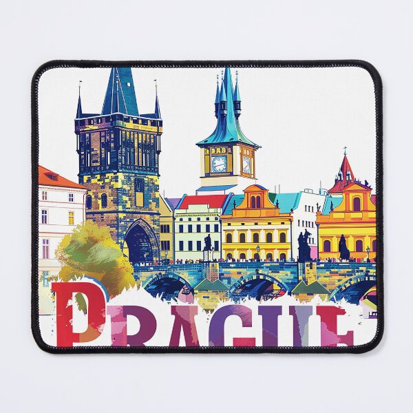 Item preview, Prague Print Prague Vector Art designed and sold by nomiraclehere.