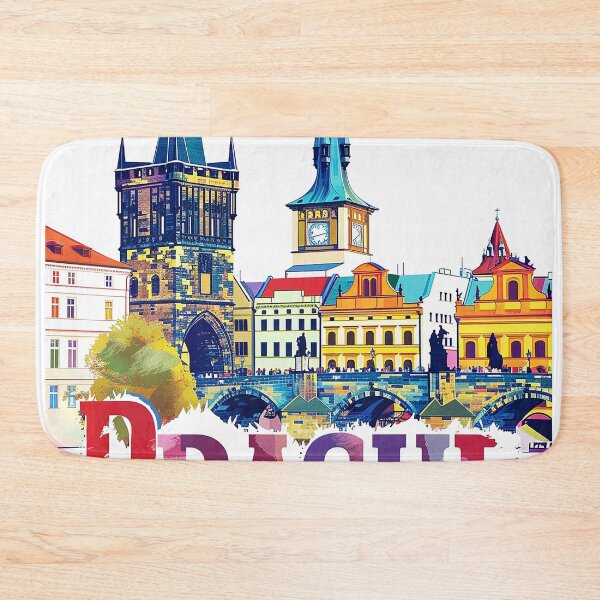 Item preview, Prague Print Prague Vector Art  designed and sold by nomiraclehere.