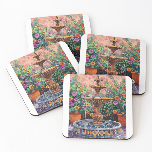 Item preview, By the Garden Fountain designed and sold by PaperieJennifer.