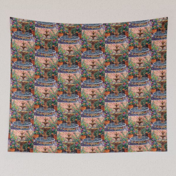 Item preview, By the Garden Fountain designed and sold by PaperieJennifer.