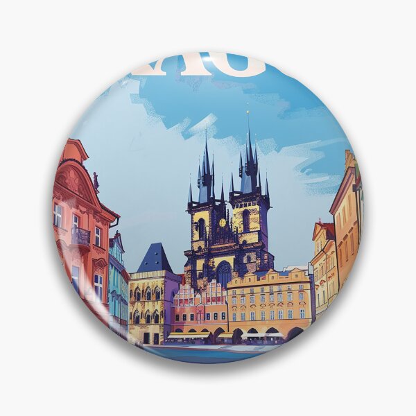 Item preview, Prague Print Prague Vector Art  designed and sold by nomiraclehere.