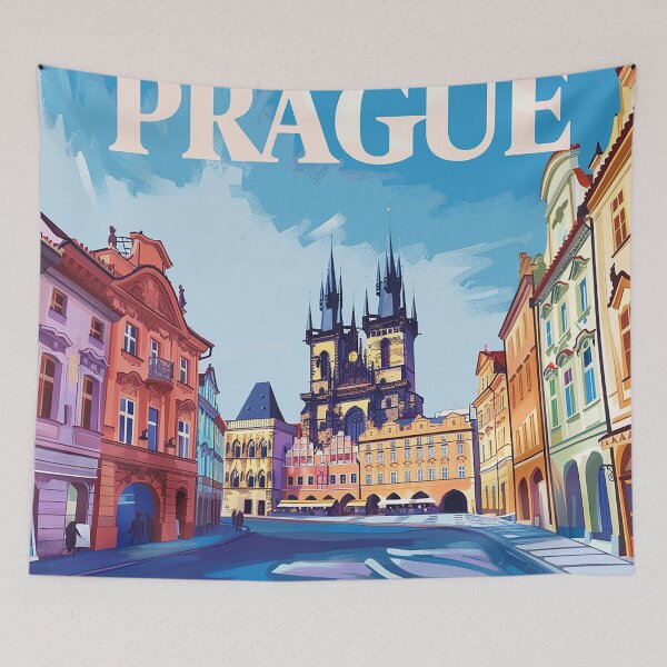 Item preview, Prague Print Prague Vector Art  designed and sold by nomiraclehere.